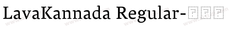LavaKannada Regular字体转换